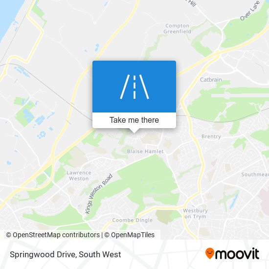 Springwood Drive map