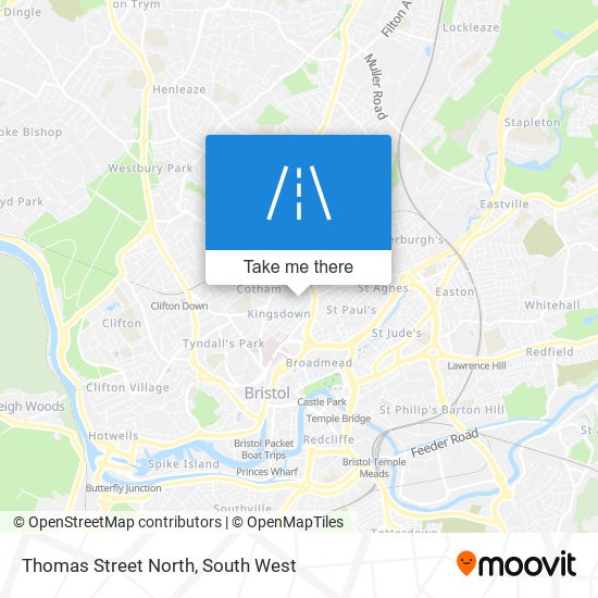 Thomas Street North map