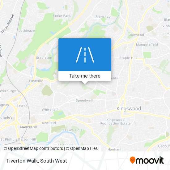 Tiverton Walk map