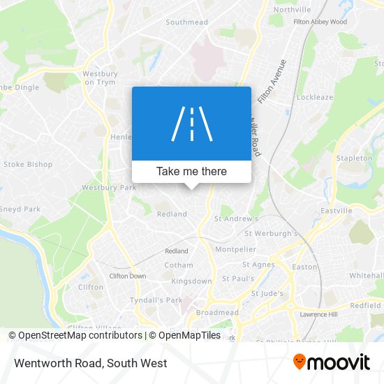 Wentworth Road map