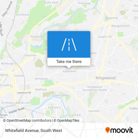 Whitefield Avenue map