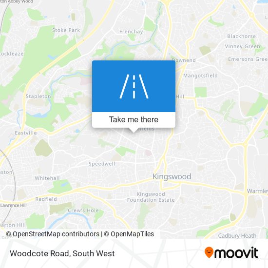 Woodcote Road map