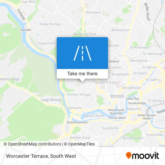 Worcester Terrace map