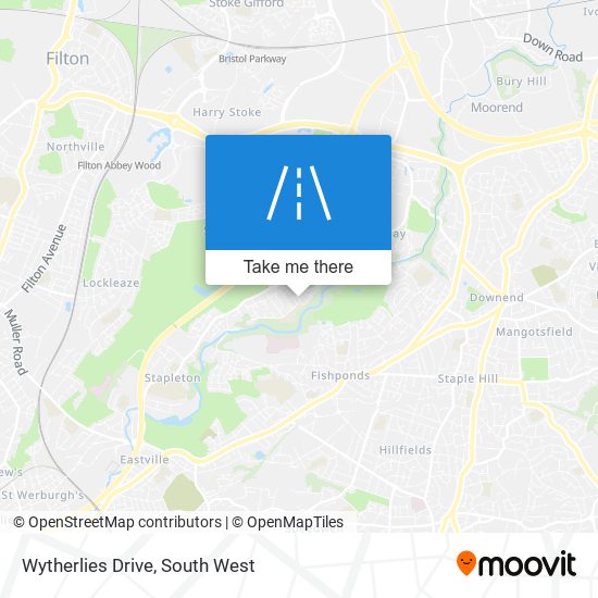 Wytherlies Drive map