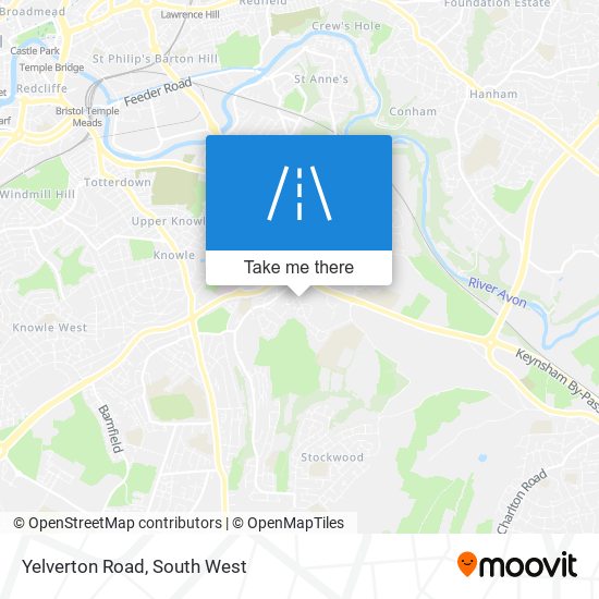 Yelverton Road map
