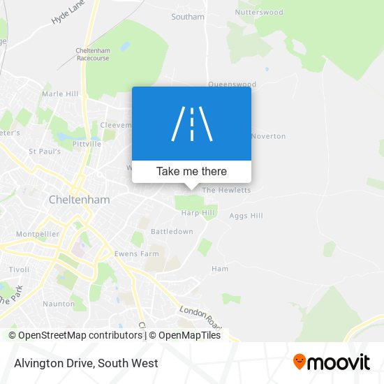 Alvington Drive map