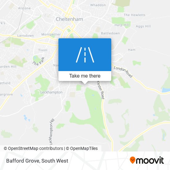 Bafford Grove map
