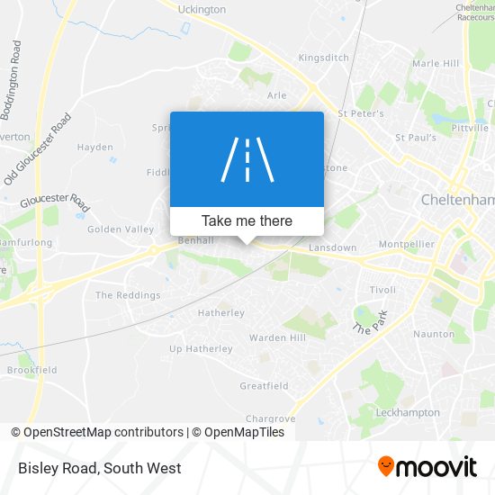 Bisley Road map