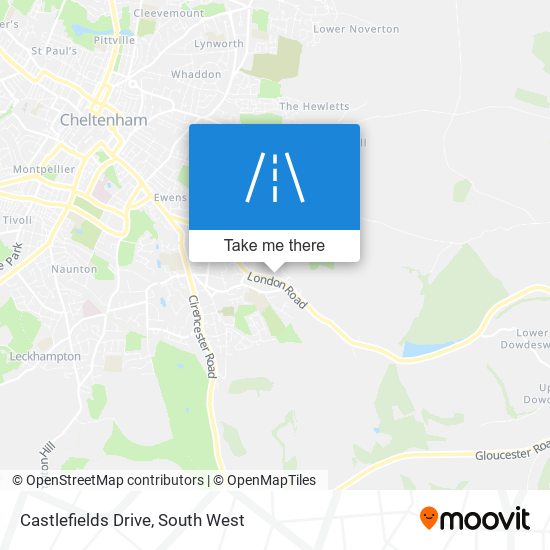 Castlefields Drive map