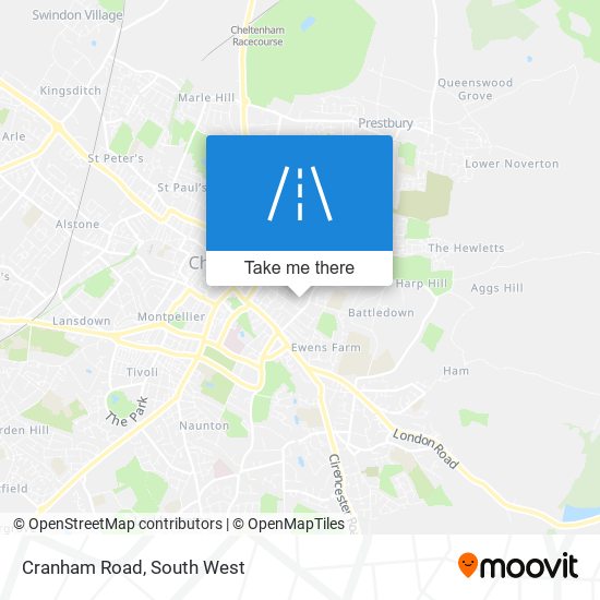 Cranham Road map