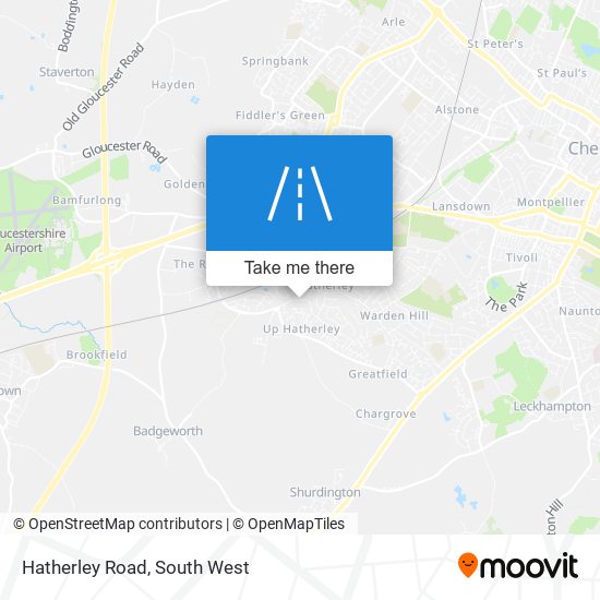 Hatherley Road map