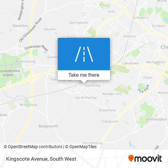 Kingscote Avenue map