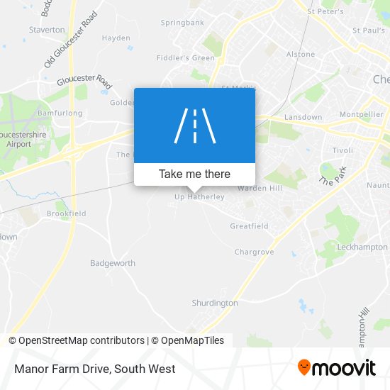 Manor Farm Drive map