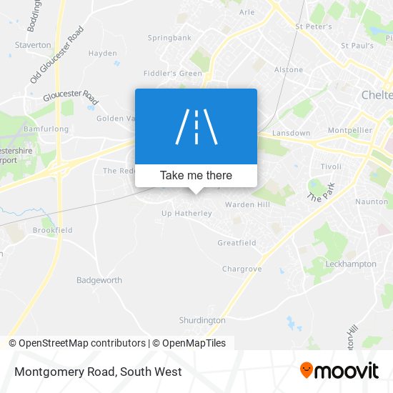 Montgomery Road map