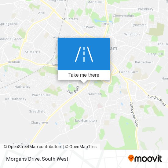 Morgans Drive map