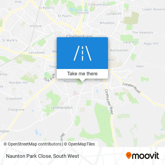 Naunton Park Close map