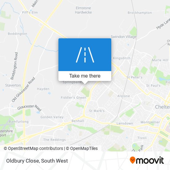 Oldbury Close map