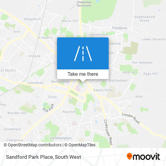 Sandford Park Place map