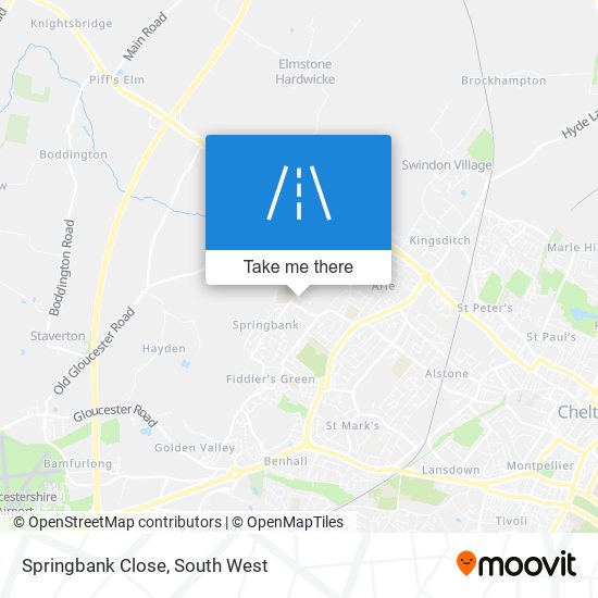 Springbank Close map