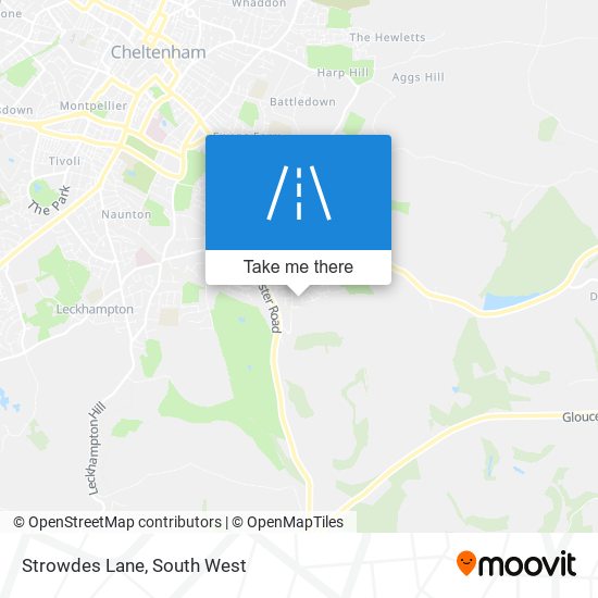 Strowdes Lane map