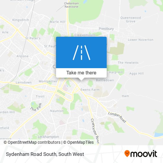 Sydenham Road South map