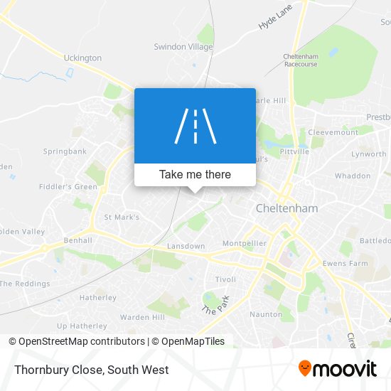 Thornbury Close map