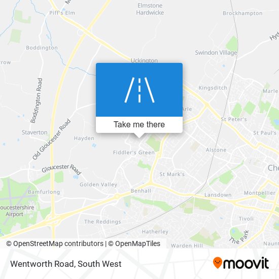 Wentworth Road map