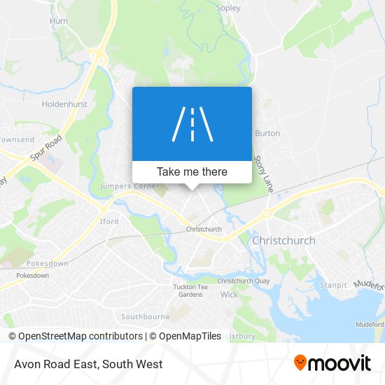 Avon Road East map