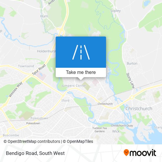 Bendigo Road map