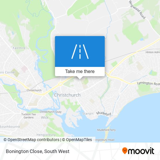 Bonington Close map