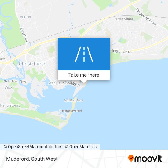 Mudeford map