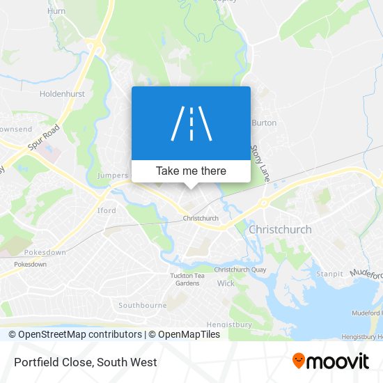 Portfield Close map