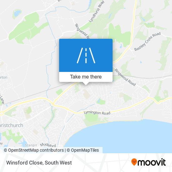 Winsford Close map