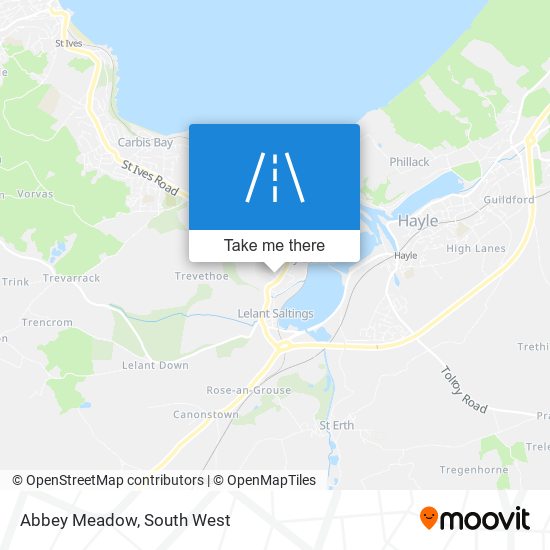Abbey Meadow map