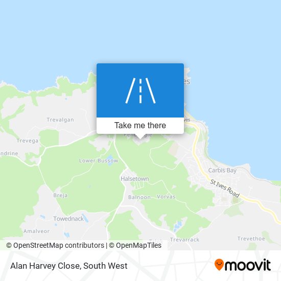 Alan Harvey Close map