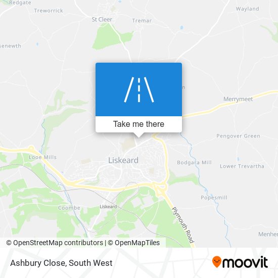 Ashbury Close map