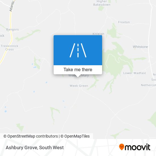 Ashbury Grove map