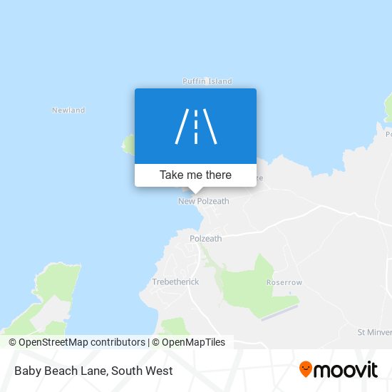 Baby Beach Lane map