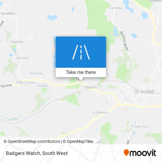 Badgers Watch map