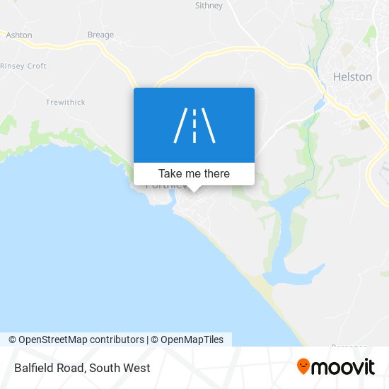 Balfield Road map