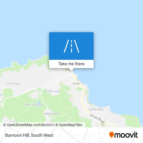 Barnoon Hill map