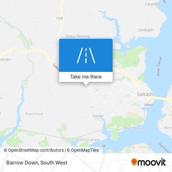 Barrow Down map