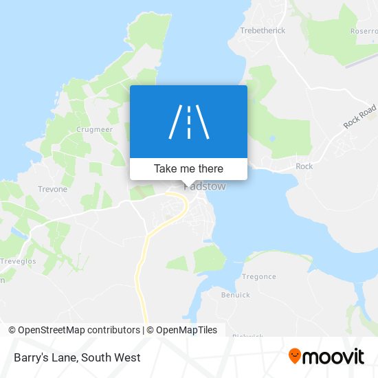 Barry's Lane map