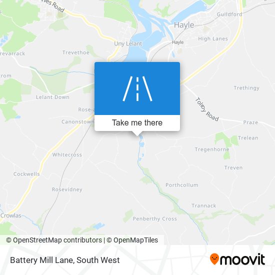 Battery Mill Lane map