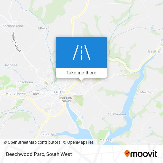 Beechwood Parc map