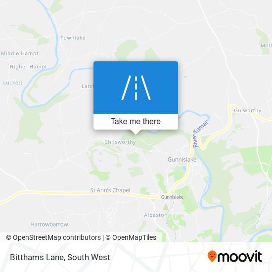 Bitthams Lane map