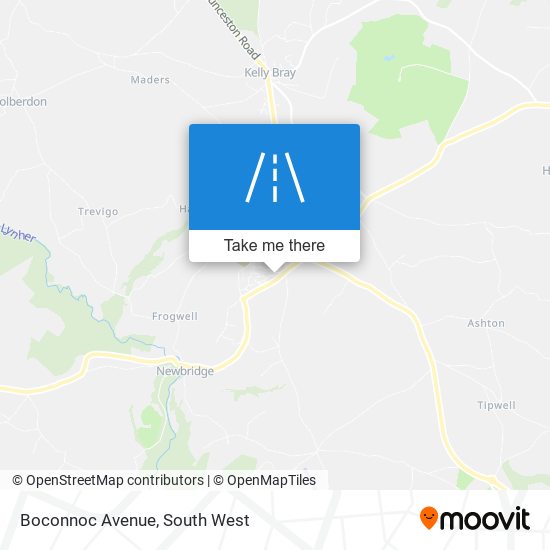 Boconnoc Avenue map