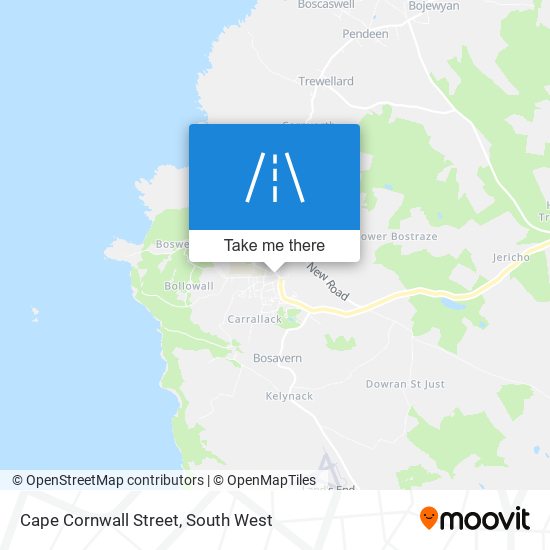 Cape Cornwall Street map