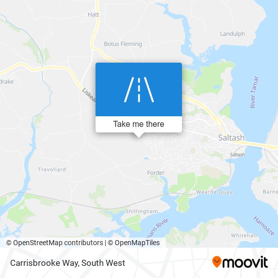 Carrisbrooke Way map