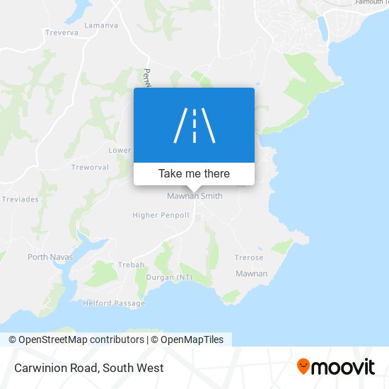 Carwinion Road map